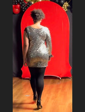 Load image into Gallery viewer, Designer Sliver Sequin Dress
